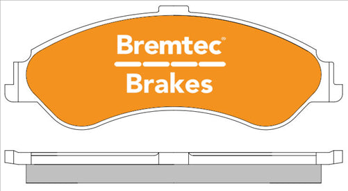 BREMTEC TRADE-LINE BRAKE PAD FRONT SET FORD FALCON AU-AUIII 1999-2002 BT897TS
