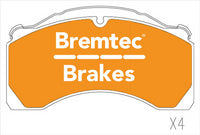 BREMTEC TRANS-LINE BRAKE PAD SET MERITOR DX195 CALIPER BT90570TL