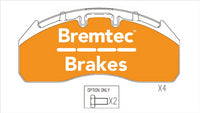 BREMTEC TRANS-LINE BRAKE PAD SET RENAULT Dxi 13 500 18T 2006- BT90841TL