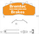 BREMTEC TRANS-LINE BRAKE PAD SET RENAULT TRUCK C-SERIES 450FG P BT91061TL