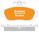 BREMTEC TRADELINE BRAKE PAD SET FRONT MG TF 1.6, 1.8 2002- BT921TS