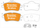 BREMTEC PRO-LINE REAR BRAKE PADS SET MERCEDES W164 ML63 AMG 4 MATIC BT9240PRO