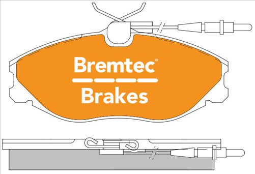BREMTEC TRADE-LINE BRAKE PADS SET PEUGEOT 406 SERIES (8B) 2.0HDi BT946TS