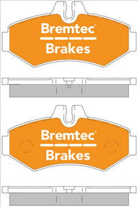 BREMTEC TRADE-LINE BRAKE PADS SET MERCEDES SPRINTER (903) 1995- BT956TS