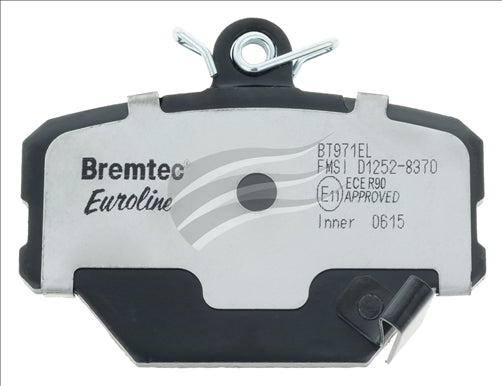 BREMTEC EURO-LINE BRAKE PADS SET SMART FORTWO 0.7, 0.8 2004- BT971ELC