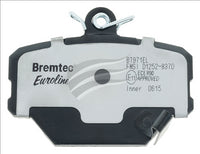 BREMTEC EURO-LINE BRAKE PADS SET SMART FORTWO 0.7, 0.8 2004- BT971ELC
