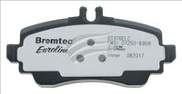 BREMTEC EURO-LINE BRAKE PADS SET MERCEDES A190, A210 (W168) BT976ELC