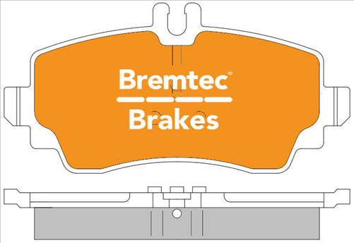 TRADE-LINE BRAKE PADS SET MERCEDES A190, A210 (W168) BT976TS