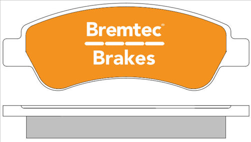 BREMTEC PRO-LINE BRAKE PADS SET DUCATO 250. 120 160 MULTIJET BT981PRO