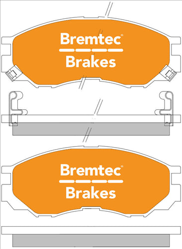 BREMTEC TRADE-LINE BRAKE PAD FRONT SET TRITON MK DELICA EXPRESS BT994TS