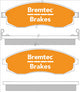BREMTEC TRADE-LINE BRAKE PAD FRONT SET MAXIMA A32 A33 TRITON MK BT996TS