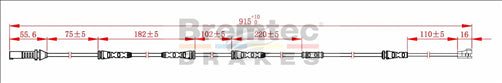 BREMTEC EUROLINE BRAKE WEAR SENSOR BTS229