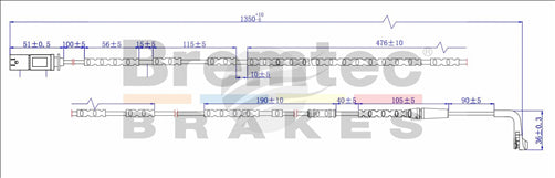BREMTEC EUROLINE BRAKE WEAR SENSOR BTS232