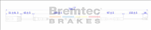 BREMTEC EUROLINE BRAKE WEAR SENSOR BTS247