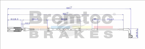 BREMTEC EUROLINE BRAKE WEAR SENSOR BTS35