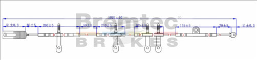 BREMTEC EUROLINE BRAKE WEAR SENSOR BTS39