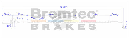 BREMTEC EUROLINE BRAKE WEAR SENSOR BTS41