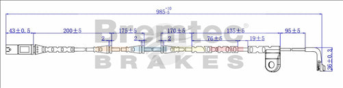 BREMTEC EUROLINE BRAKE WEAR SENSOR BTS47