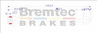 BREMTEC EUROLINE BRAKE WEAR SENSOR BTS70