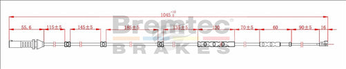 BREMTEC EUROLINE BRAKE WEAR SENSOR BTS81