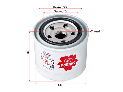 Sakura OIL FILTER FITS B179 LF3403 C-1002
