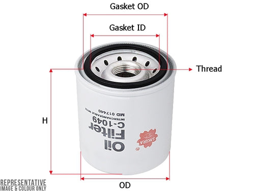 Sakura Oil Filter Use C-1032