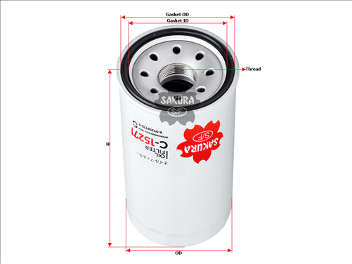 Sakura OIL FILTER REPLACES Z600  C-15271