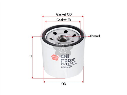 Sakura OIL FILTER  C-17410