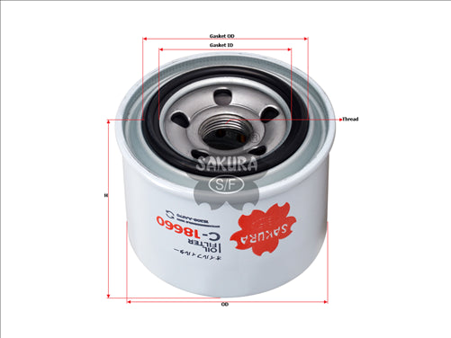 Sakura OIL FILTER 15208-AA170 Z1083 SUBARU LEVORG WRX WRX STI C-18660