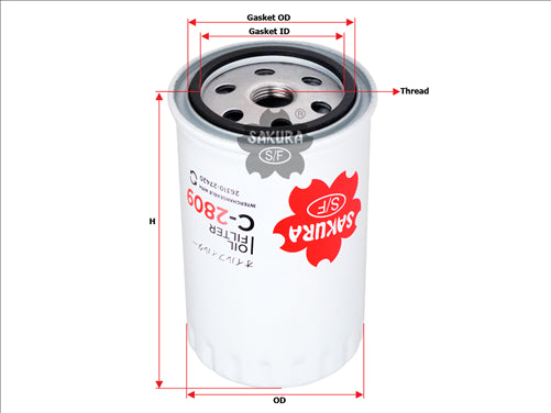 Sakura OIL FILTER Z720  C-2809