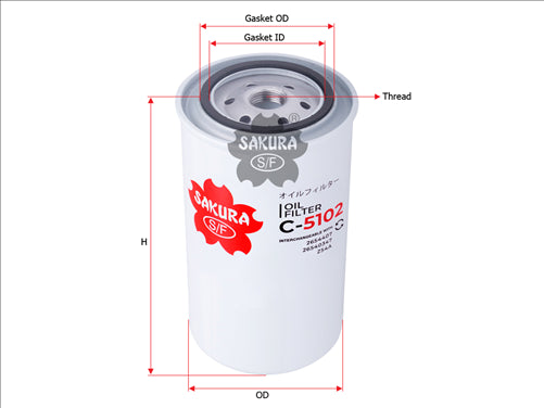Sakura OIL FILTER Z54A  C-5102