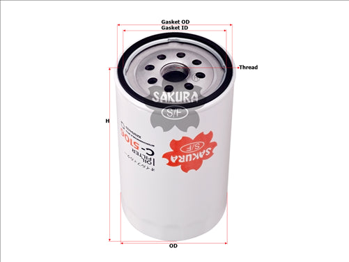 Sakura OIL FILTER FITS B7350 32004133 C-5106