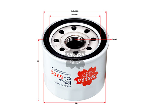Sakura OIL FILTER FITS 4661289 119305-35151 C-5205