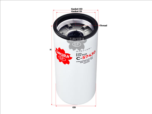 Sakura OIL FILTER FITS 4367100 5939831 C-57430