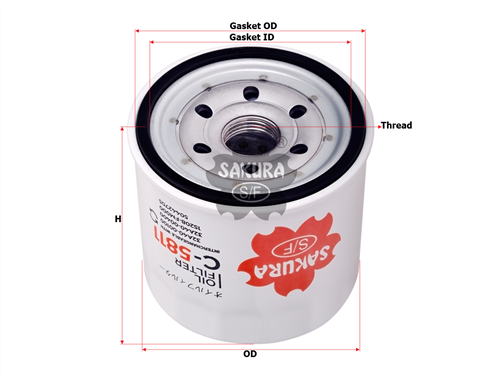 Sakura OIL FILTER FITS B7131 32 A40-00100 C-5811