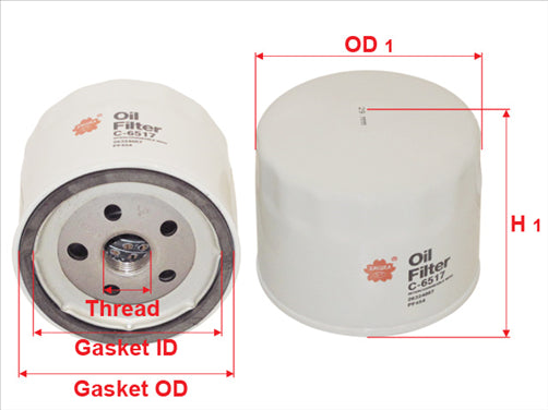 Sakura OIL FILTER FITS P550507 C-6517