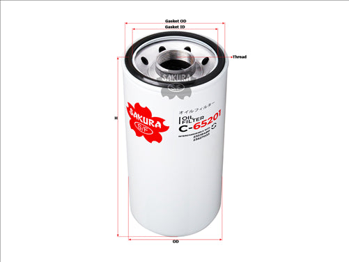 Sakura OIL FILTER FITS LF3620 LF3620 C-6520 C-65201