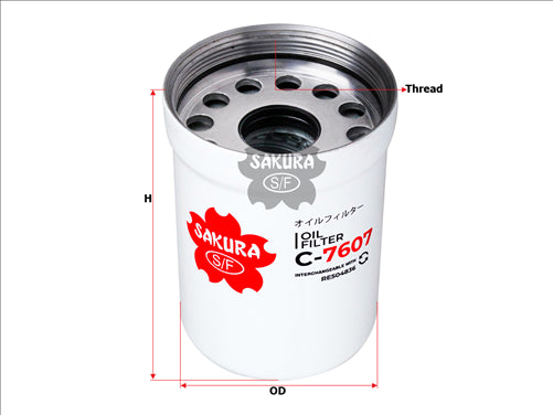 Sakura OIL FILTER FITS Z868 RE504836 RE541420 C-7607