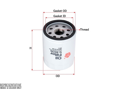 Sakura Oil Filter Use C-1028