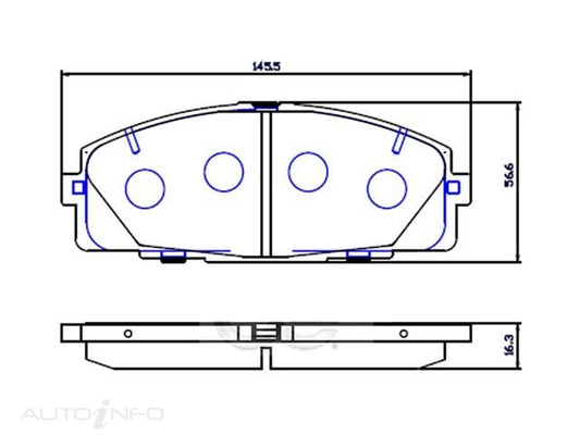 OE+ CERAMIC BRAKE PADS F SUITABLE FOR TOYOTA - DB1772CP