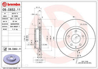 DISC ROTOR FRONT MAZDA 3 CX3 AXELA\ 295*25*23 - 09.C652.11
