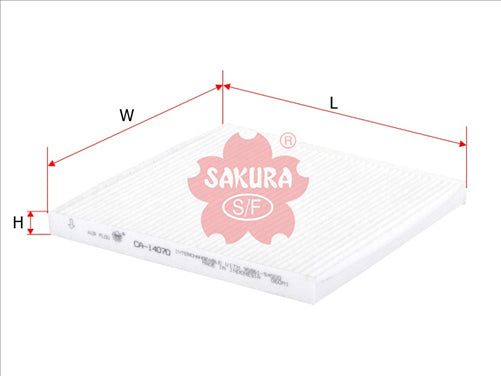 Sakura CABIN FILTER FITS RCA255P WACF0131 CA-14070