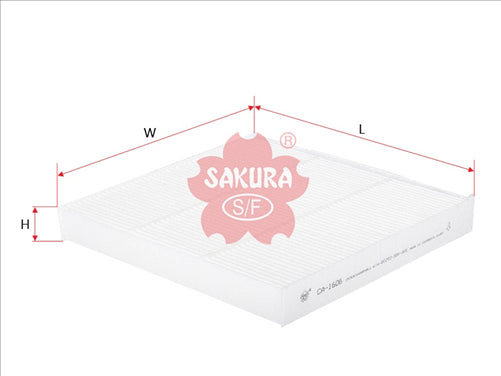 Sakura CABIN FILTER FITS RCA108P WACF5302 CA-1606