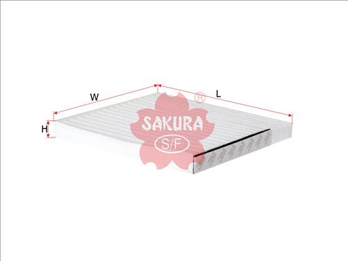 Sakura CABIN FILTER FITS WACF0185 CAN USE CF1003P CA-18250