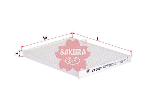 Sakura CABIN FILTER FITS RCA211P WACF0158 CU24013 CA-28260