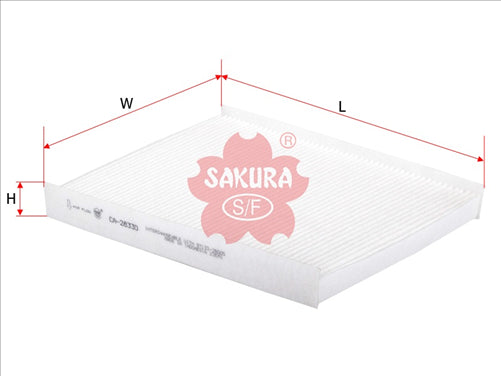 Sakura CABIN FILTER FITS RCA235P WACF0120 CA-28330