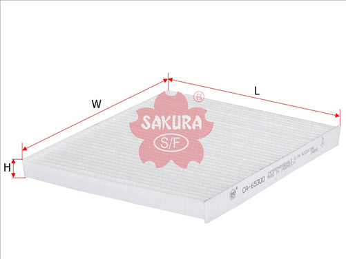 Sakura CABIN FILTER FITS WACF0099 8980084420 CA-65300