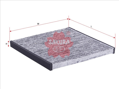 Sakura CABIN FILTER FITS RCA152C WACF0017 CARBON ACTIVATED CAC-1113