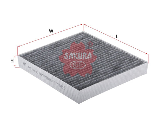 Sakura CABIN FILTER FITS RCA182P WACF0090 CARBON ACTIVATED CAC-18120