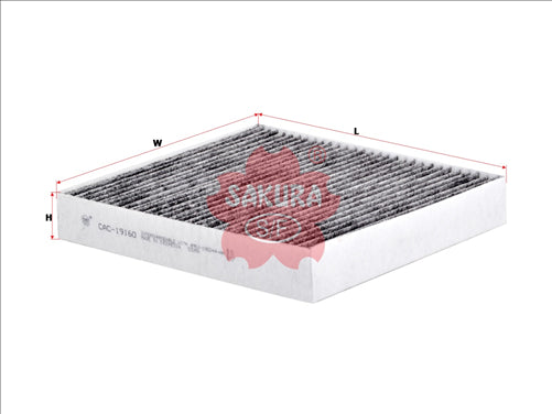 Sakura CABIN FILTER FITS RCA270C WACF0041 CARBON ACTIVATED CAC-19160